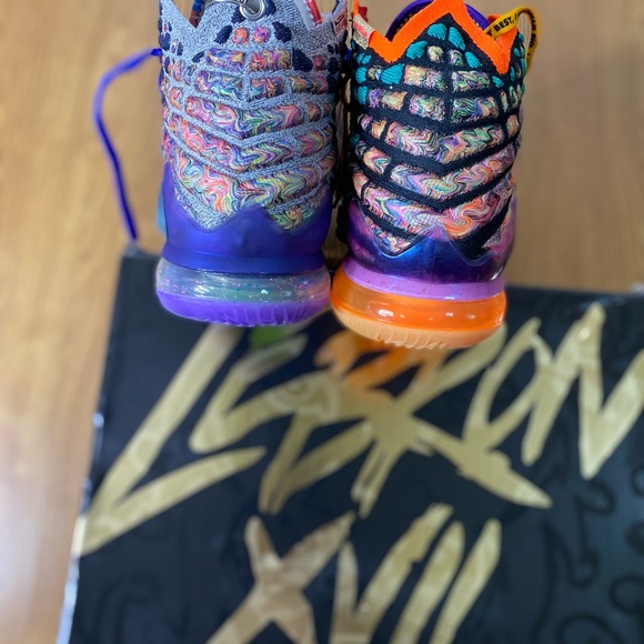 Brand New LeBron James 17 What The Size 14 Multicolored Sneaker Box Included - Picture 10 of 16